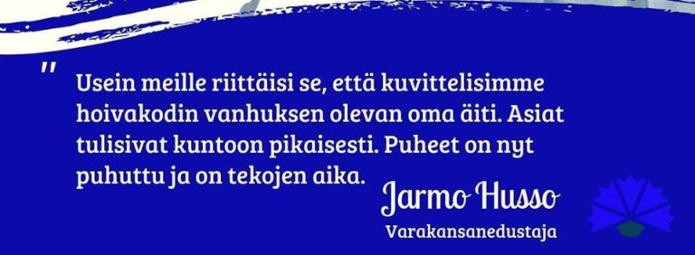 Jarmo Husso: Kiitos Esperi Care, Attendo ja muut.